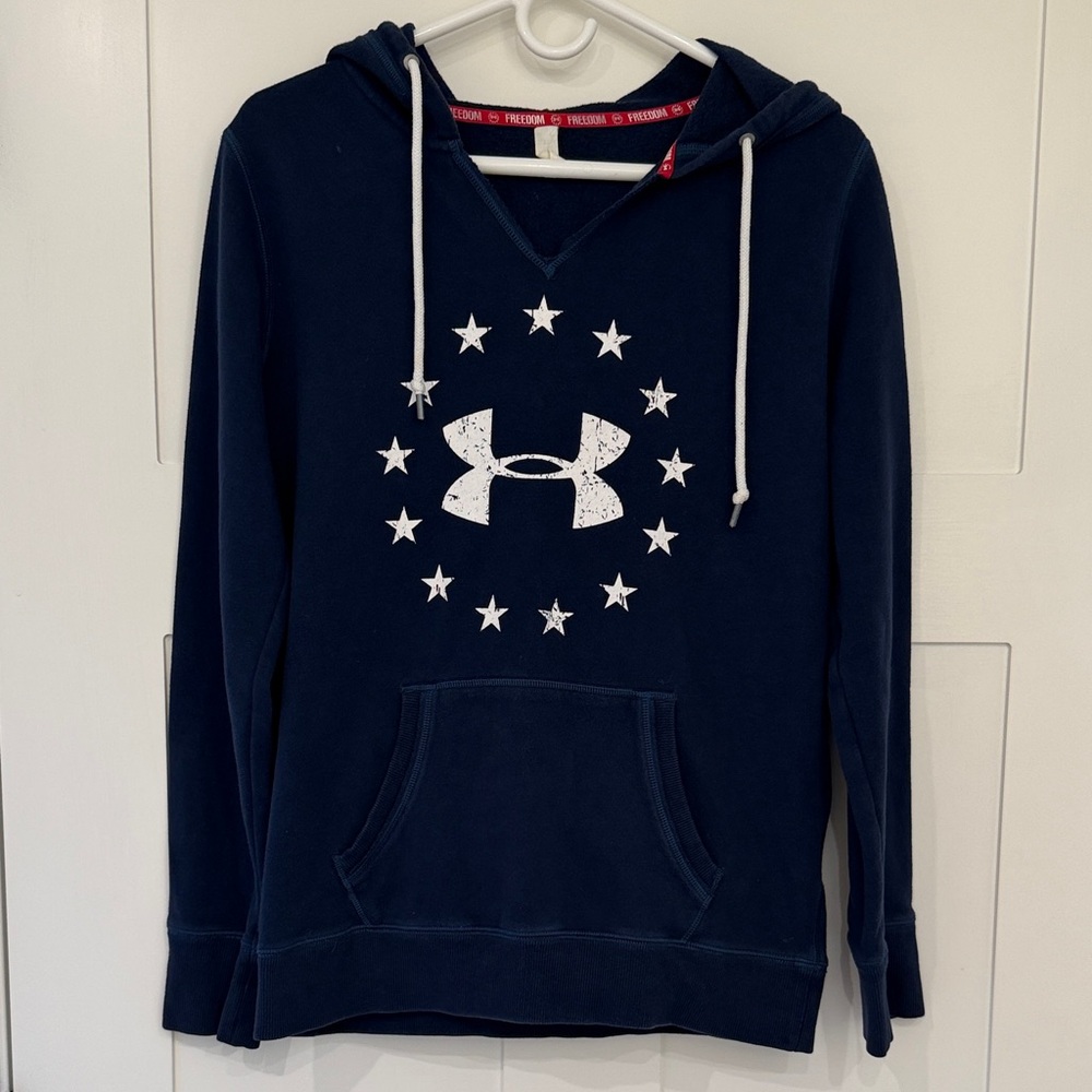 Under Armour Dark Blue Hoodie with Star‎ Logo